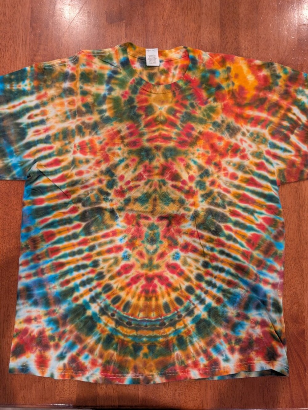 Gildan Multicolor Tie-Dye T-Shirt Men's XL Short Sleeve